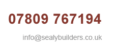 07809 767194, info@sealybuilders.co.uk